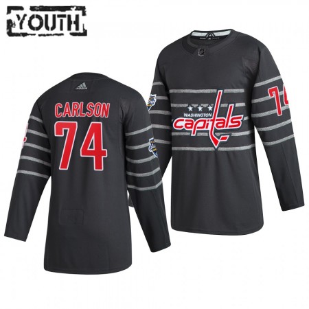 Camisola Washington Capitals John Carlson 74 Cinza Adidas 2020 NHL All-Star Authentic - Criança